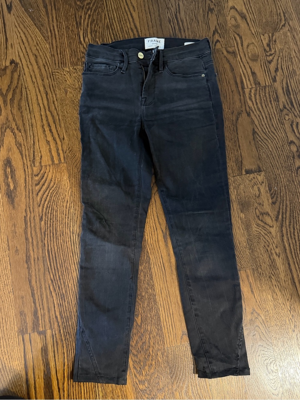 Frame Denim Black Skinny Jeans